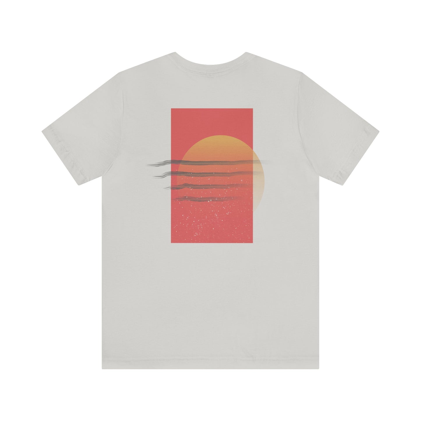 Falling Sun Faded Vintage Print Backprint Tee