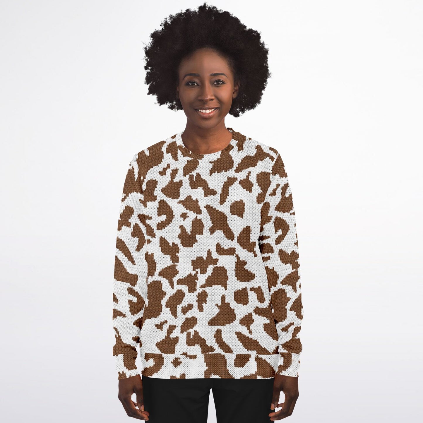 Cow Print Sweatshirt