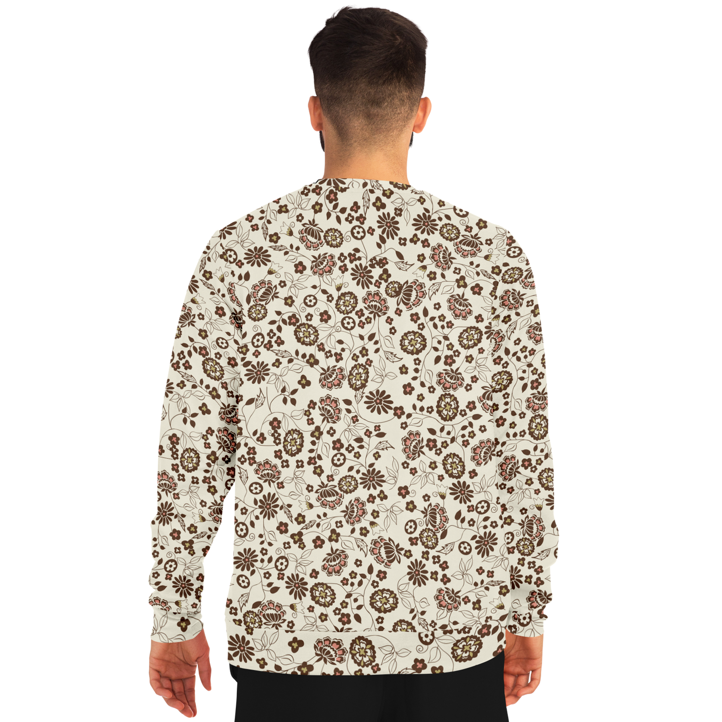 Vintage Flower Pattern - Crewneck Sweatshirt