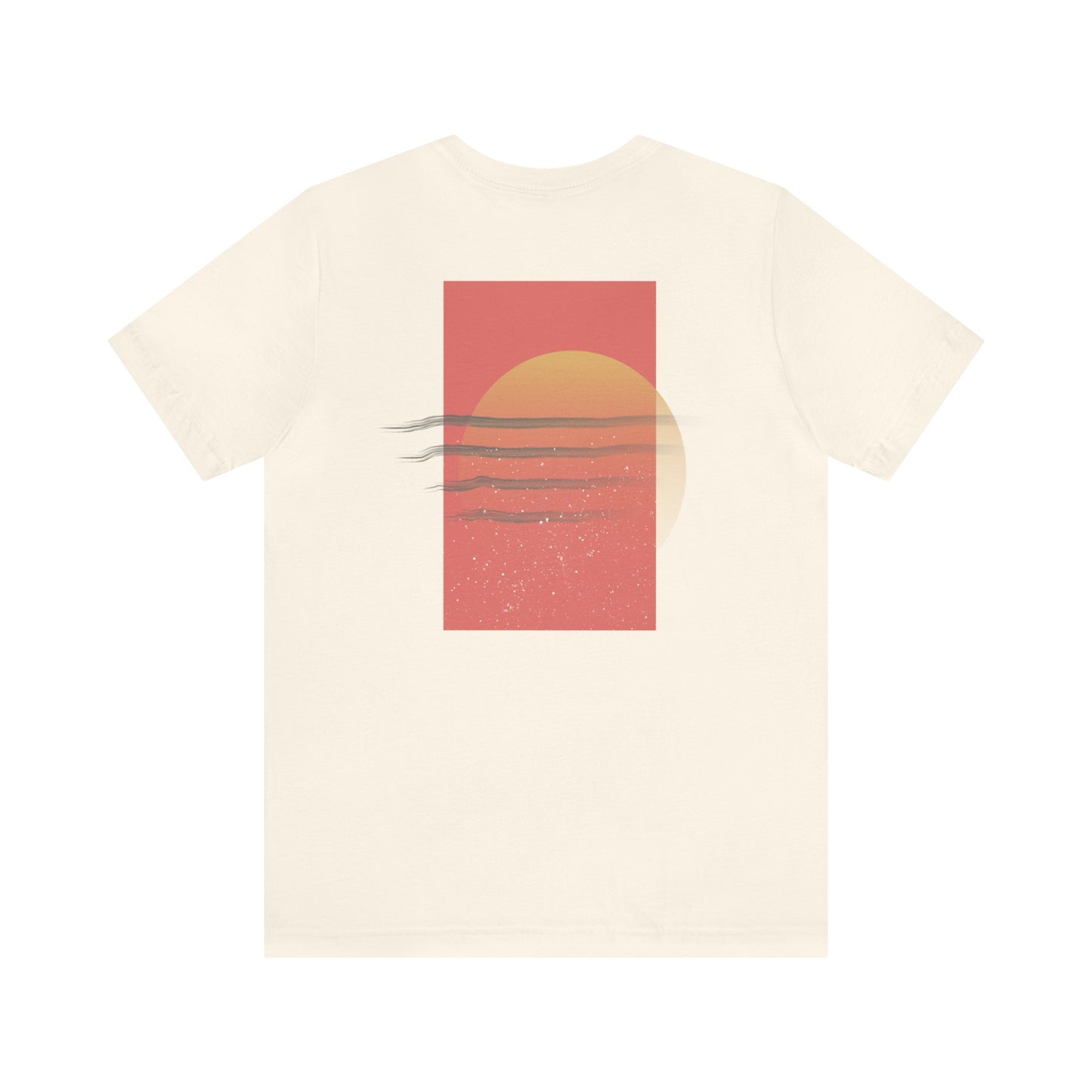 Falling Sun Faded Vintage Print Backprint Tee