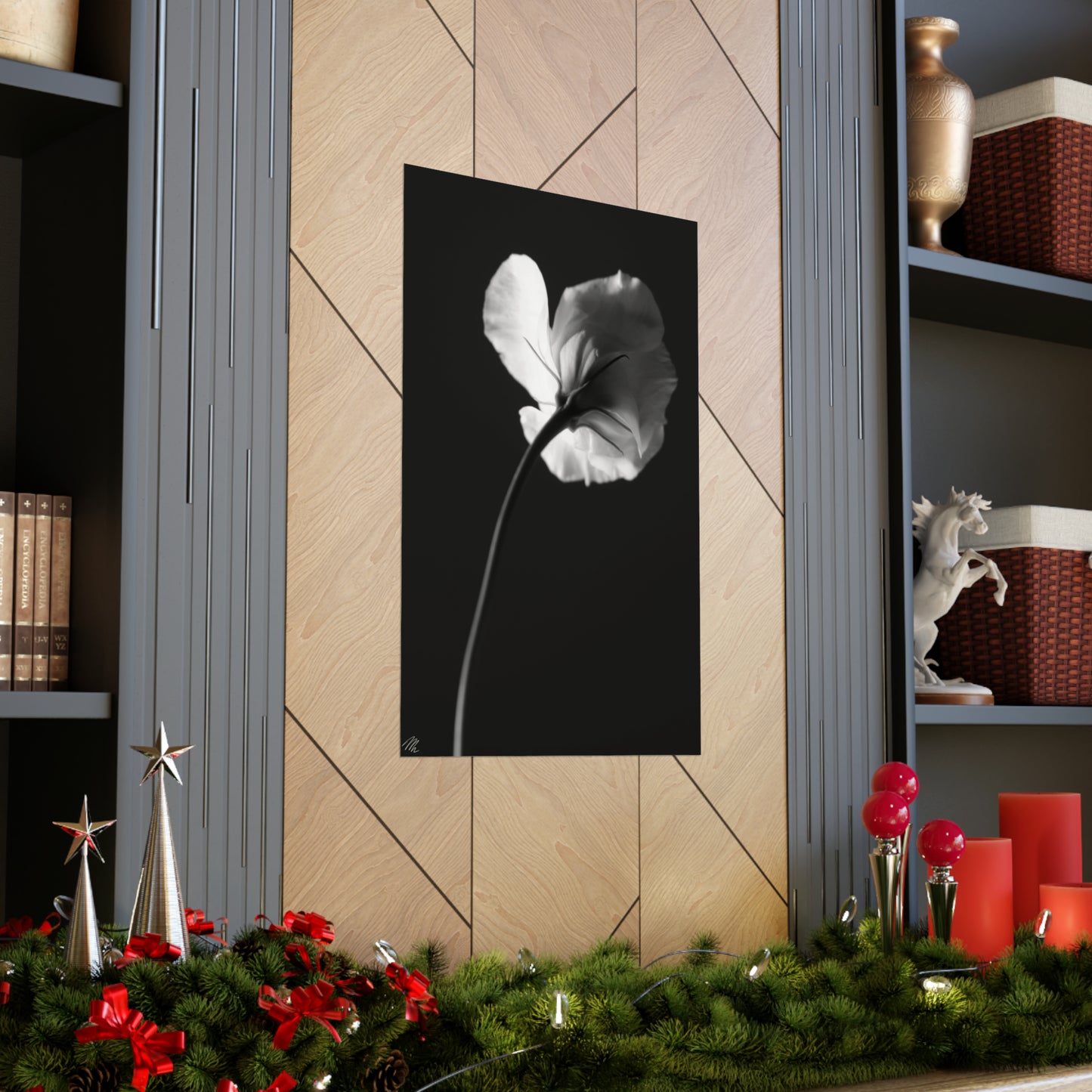 Black White Flower Frohmader Photography Poster