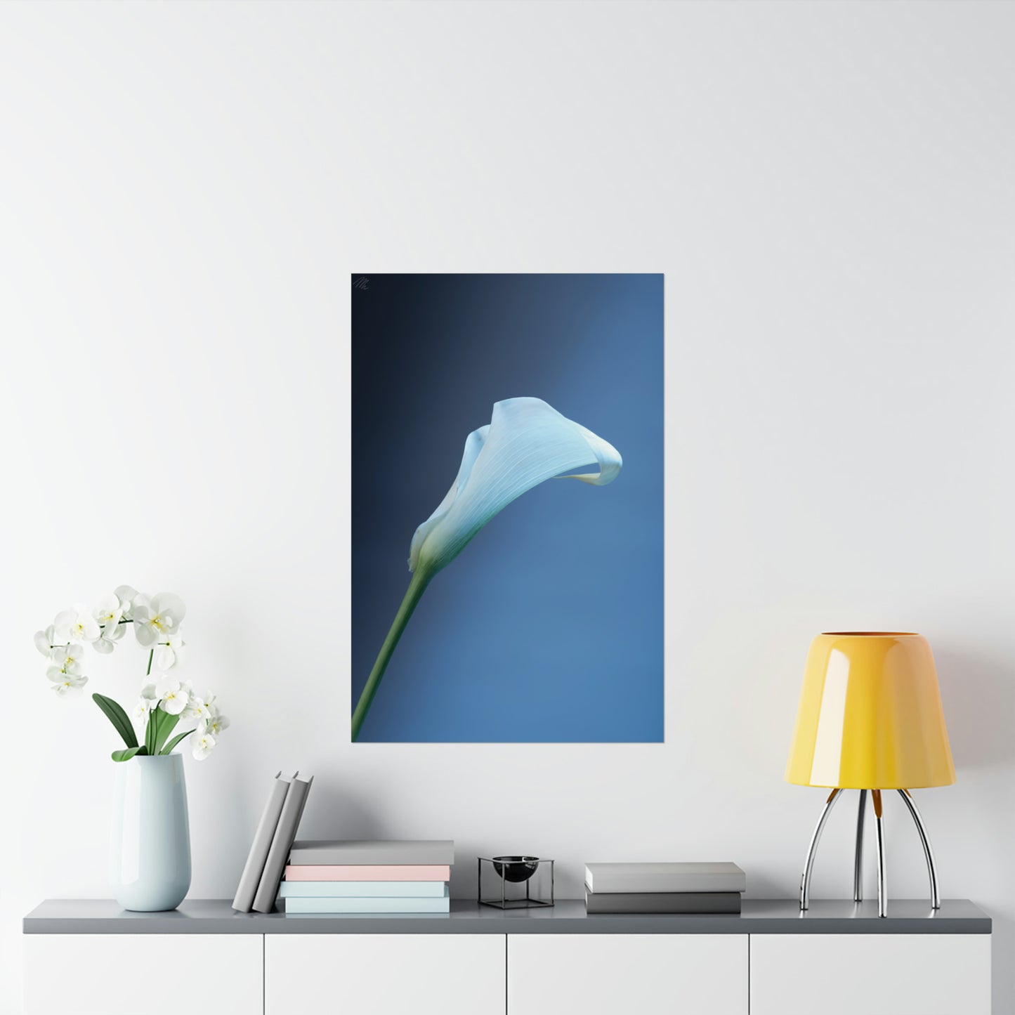 White Calla Lily Frohmader Photography Poster