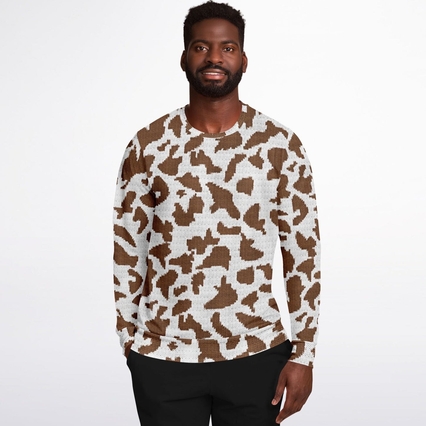 Cow Print Sweatshirt