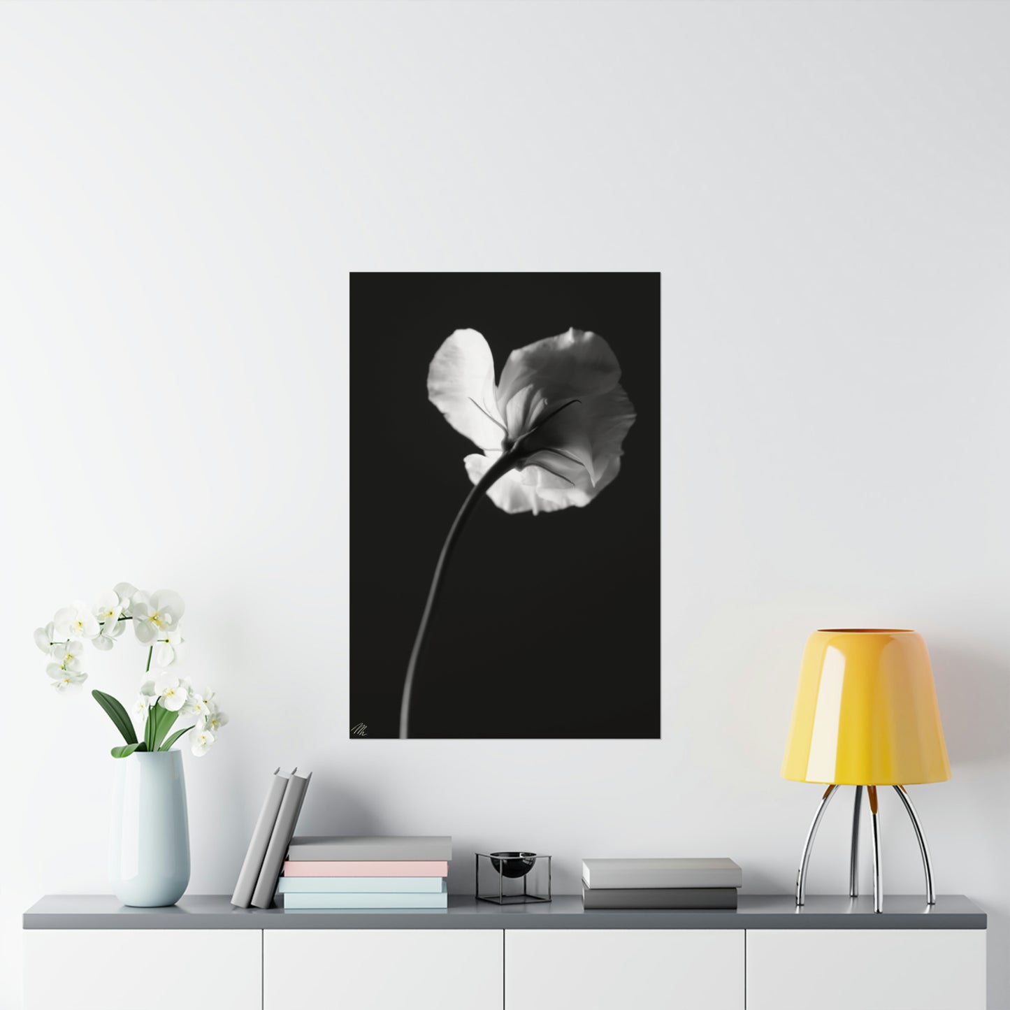 Black White Flower Frohmader Photography Poster