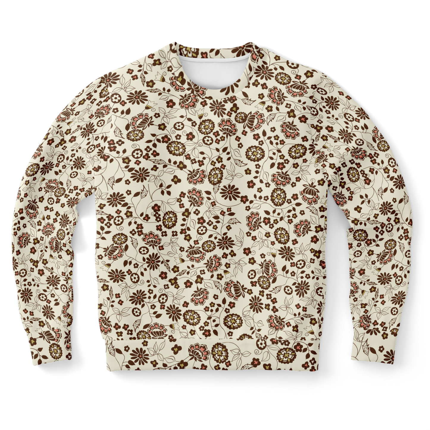 Vintage Flower Pattern - Crewneck Sweatshirt